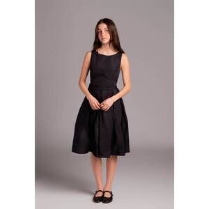 NEW SUSANNE BOMMER taffeta midi dress in blue moon